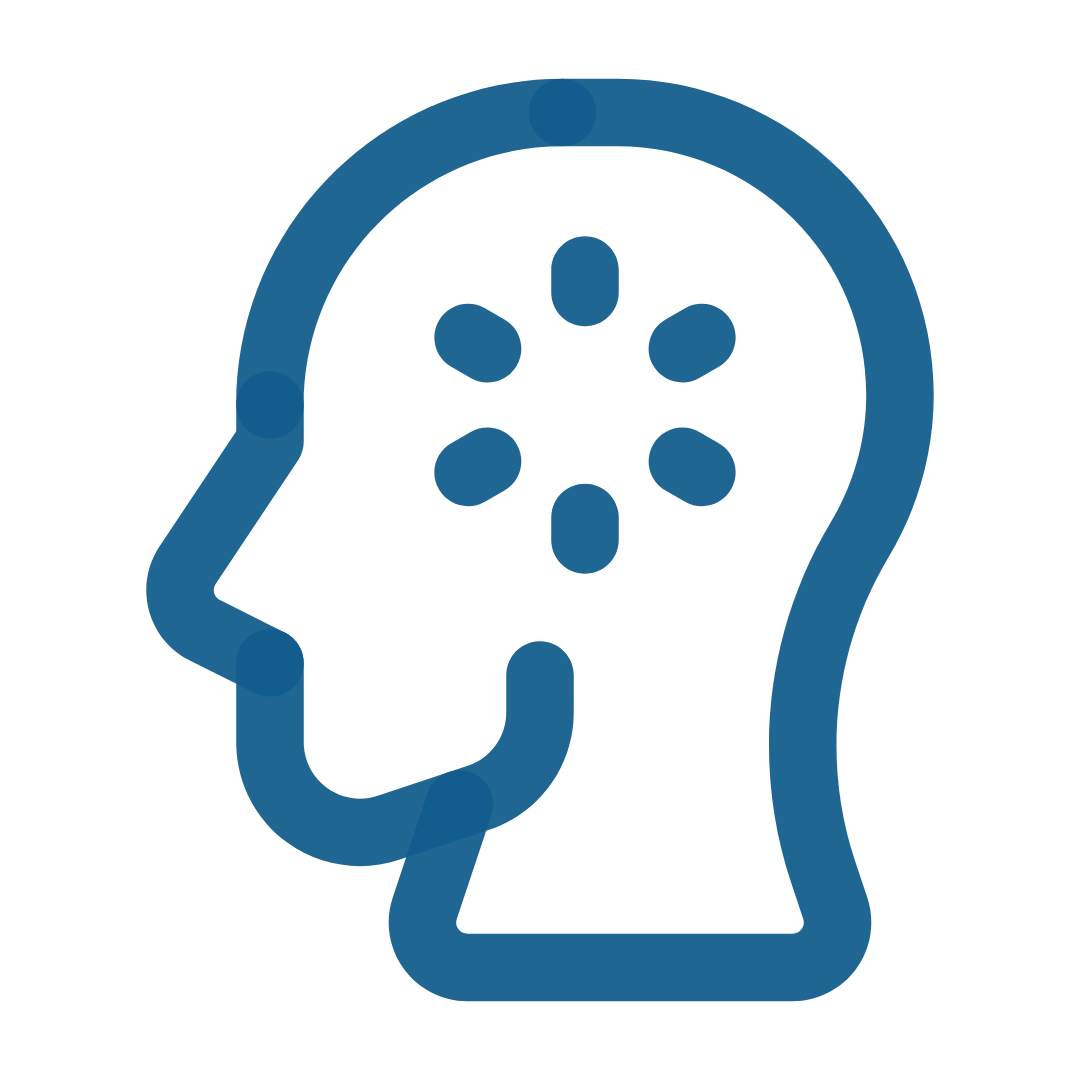 Icon representing enhanced mental clarity and focus